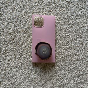 Flaunt Pink Case with Crystal Geod